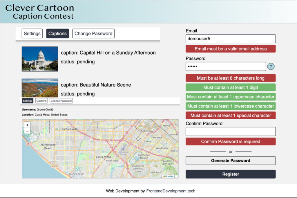 Mongo, Express, Angular, Node full stack app with geolocation.