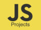 JavaScript projects on yellow background.