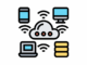 a cloud computing with different devices for modern business technologies